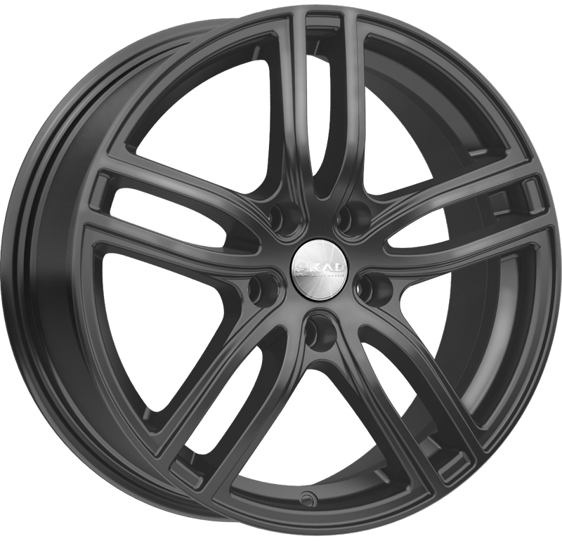 СКАД Брайтон 17x7.0 5x114.3 ET39/60.1 Черный бархат