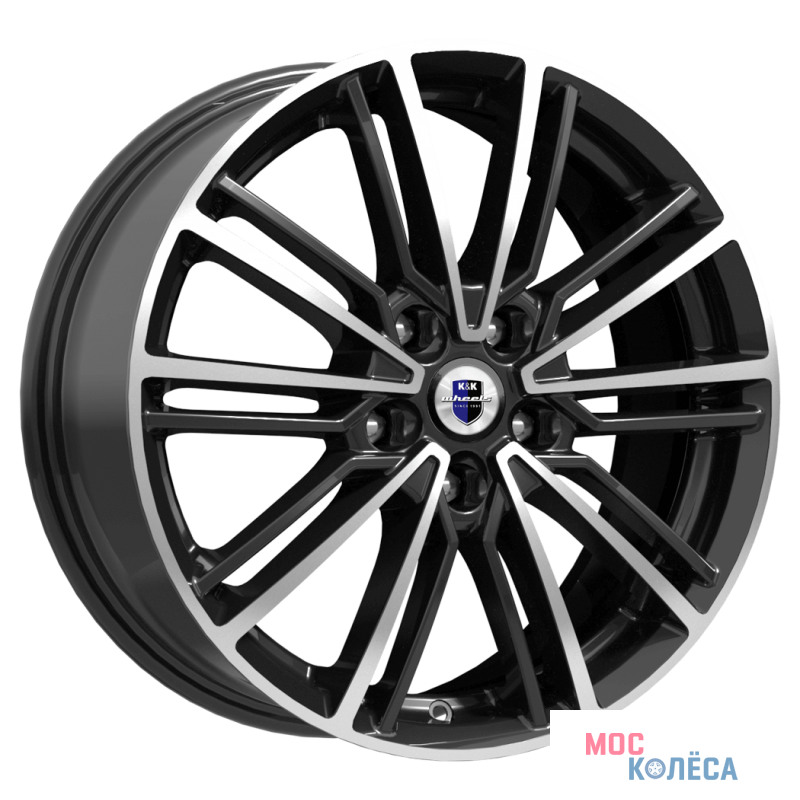 КиК Эрфурт KC-898 17x7.0 4x100 ET43/60.1 Алмаз Черный (М)