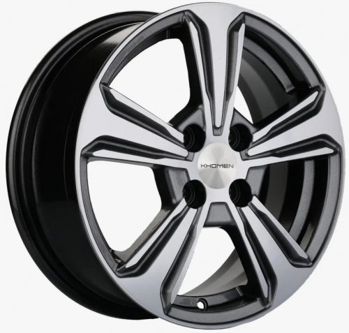 Khomen Wheels KHW-1502 15x6.0 4x100 ET50/60.1 Black-FP (БК)