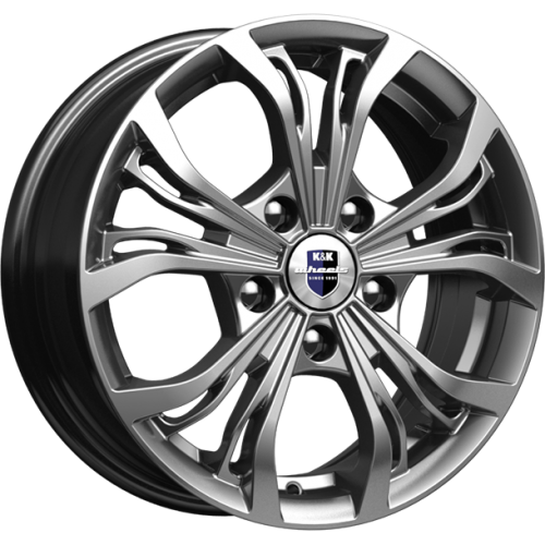 КиК Аламида KC-705 17x7.0 (5x114.3 ЕТ35/60.1) дарк платинум