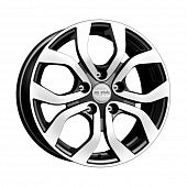 КиК KC-704 Lifan 16x6.5 (5x114.3 ЕТ45/60.1) Алмаз черный